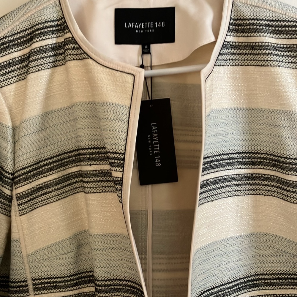 NEW! Gorgeous Lafayette 148 Pria Long Jacket size 16 - Picture 9 of 10